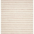 thumbnail image 4 of Safavieh  Dhurries Drema Hand-knotted Stripe Area Rug Rust/Ivory 4' x 6' 4' x 6' Indoor,Handmade Living Room,Bedroom Rectangle, 4 of 9