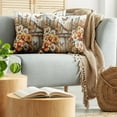 thumbnail image 5 of Ambesonne Rustic Throw Pillow Cover 2 Pack, Farmhouse Summer Chamomiles, 18", Orange Sepia and Off White, 5 of 7