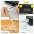 thumbnail image 6 of NineLeaf 6 Pack Compatible for Brother P-Touch TZe TZ Label Maker Tape TZe-161 TZ-161 36mm 1.4 in Laminated Black on Clear Label Tape, 6 of 6