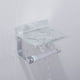 thumbnail image 4 of Portarrollos de papel higiénico sin taladrar, color plata, 4 of 5