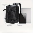 thumbnail image 2 of Stylish Men's PU Leather Backpack - Large Capacity, Double Shoulder, Business Trip Ready!, 2 of 5