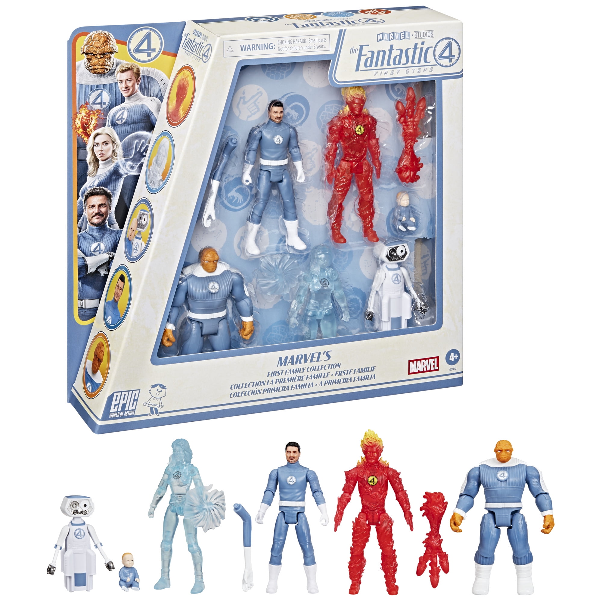 Marvel Studios The Fantastic Four Epic World of Action Marvel’s First Family Collection 6-Figure Set