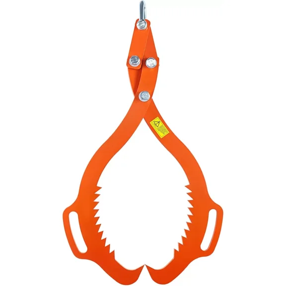 Colourtree 18" 2 Serrated Claw Hook,Log Lifting Tongs, Heavy Duty Grapple Timber Claw,Lumber Skidding,Log Lifting