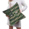 thumbnail image 6 of Bingfone Jungle Green Camo USA Flag Linen Throw Pillow Covers Cushion Case Pocket Button Vintage Farmhouse Pillowcase for Sofa Couch Bed 18"x18", 6 of 9