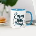 thumbnail image 3 of CafePress - Enjoy The Little Things - 11 oz Ceramic Mug - Novelty Coffee Tea Cup, 3 of 4