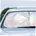 thumbnail image 4 of Windshield Sun Shade Auto Sunshade Windshield Cover Iridescent Front Window Protector Car Windshield Sun Shade Privacy Block UV Rays Heat Insulation,Foldable Easy Install,27.6*52 inch,Topboutique, 4 of 6