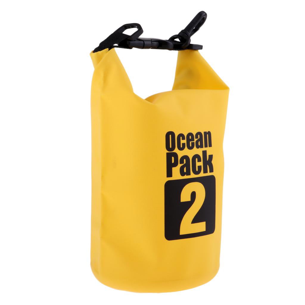 PVC Waterproof Dry Bag Sack for Canoe Floating Boating Kayaking Camping Yellow 