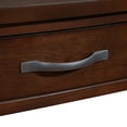 thumbnail image 6 of Small Triangle Corner Table, 3 Tier Wood Corner Side Table with Storage Drawer and Shelves for Living Room Bedroom, 6 of 12