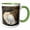 Green/White, variant on 3drose, California, Morro Bay. Sand Dollar on Morro Strand State Beach., 11oz Magic Transforming Mug