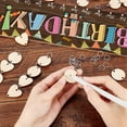 thumbnail image 3 of DIY Wooden Calendar Birthday Reminder Family Wall Hanging Board Plaque with Wooden Ornaments Blank Slices for Family Friends Birthday Reminder Home Wall Decor-Birthday DIY, 3 of 8