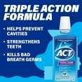 thumbnail image 4 of ACT Total Care Anticavity Fluoride Mouthwash with 11% Alcohol, Icy Clean Mint, 33.8 fl. oz., 4 of 7