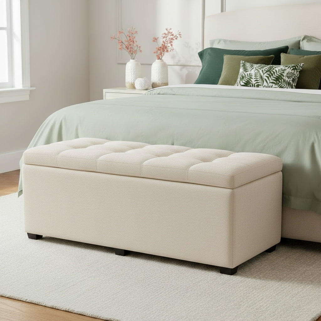 Sanford Living Esplanade Bed Bench, Matisse, Ivory