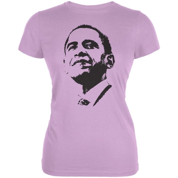 Obama - Silhouette Juniors Purple T-Shirt - X-Large