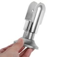 thumbnail image 3 of 4 Pcs Accessoires de Cloison de Toilette Support en Acier Inoxydable Réglable Huit Pieds de Cloison de Toilette, 3 of 5