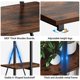thumbnail image 4 of 4 - tier ladder estante, moderno industrial, sailboat - shaped structure, abiertos almacenamiento estantes - negra y rustic brown, para sala de estar, dormitorio, oficina en casa, 4 of 8