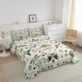 thumbnail image 3 of Erosebridal Butterfly Dargonfly Bedding Twin Comforter Set,Bohemian Boho Down Comforter,Botanical Decor,Reversible,Lightweight,2-Piece, 3 of 8