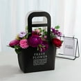 thumbnail image 2 of Flower Paper Gift Paper Bags Florist Bouquet Flower Ikebana Holder Basket Small Gift Crafts Table Decor Party Gift Box Wedding Favors 6 Pack, 2 of 14