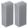 thumbnail image 4 of Cooling Fins, Aluminum Heatsink 2Pcs Compact Size   For Electronic Chip For Power Board With Thermal Conductive Adhesive, 4 of 8