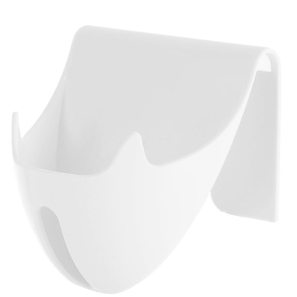 Inteprter Caja de drenaje para baño, estante de almacenamiento de esponja montado en la pared, bandeja de plástico, contenedor organizador sin Juegos de accesorios de baño blanco Inteprter HA001226-01