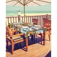 thumbnail image 2 of Hokiten Outdoor Tablecloths with Umbrella Hole & Zipper, Coffee Check Plaid Rectangle Tablecloth 52x70 Inch, Brown Watercolor Farmhouse Waterproof Table Cloth, Patio/Pool/Picnic Table Covers, 2 of 7
