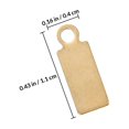 thumbnail image 2 of AURARMLET 50Ud Etiquetas Rectangulares Metálicas Doradas Resistentes Para Manualidades, 2 of 6