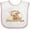 White and Pink, variant on Inktastic I Love My Nana and Papa Cute Dogs Boys or Girls Baby Bib