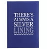 SILVER LINING Blue Leather-like 6x8 Journal by Eccolo trade LOFTY THINKING Collection