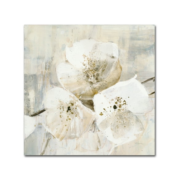 Trademark Fine Art 'Elegance III Greige' Canvas Art by Albena Hristova