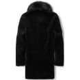 thumbnail image 3 of Men Long Faux Fur Coat Black, 3 of 5