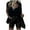 Black, variant on Meichang Women's 2 Piece Lady Business Suit Set Casual Solid Sleeveless Blazer and Short Pants Set Lapel Open Front Cardigan