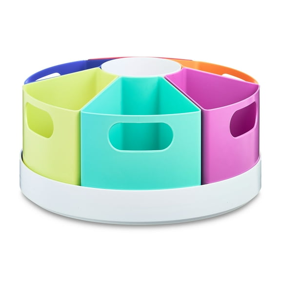 Pen+Gear Teacher Rotating Organizer, 9.84" x 4.53", Multi-Color