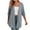 Gray Cardigans, variant on Htigea Women's Cardigans Half Sleeve Open Front Blouse Tops Solid Casual Lightweight Cardigan Gray 2XL