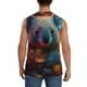 thumbnail image 4 of Balery Forest Koala Camisetas sin mangas para hombre, absorbe la humedad y protege contra el mal olor.-Medium, 4 of 7