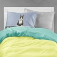 thumbnail image 2 of Carolines Treasures BB5714PILLOWCASE Bull Terrier Black White Welcome Fabric Standard Pillowcase Standard multicolor, 2 of 2