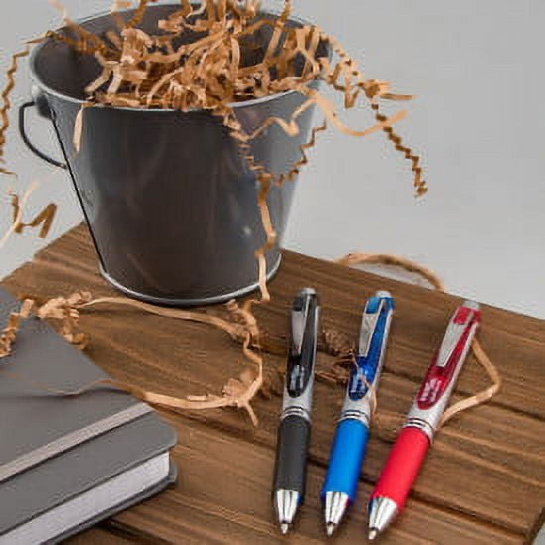 Pentel EnerGel RTX Retractable Liquid Gel Pen, (0.7mm) Metal Tip, Medium Line, Blue Ink, 2 Each, for Adults, Teens, Children and Seniors.