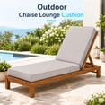thumbnail image 6 of Millsilo Outdoor Chaise Lounge Cushion, 72" x 21" x 3" Patio Lounge Chair Cushion, Water-Resistant UV-Protected Replacement Cushion with High Density Foam, Gray, 6 of 7