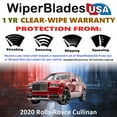 thumbnail image 2 of 2020 Rolls-Royce Cullinan Beam Wiper Blades Wipers w/1yr Warranty (Set of 3) w/Rear Wiper (WiperBladesUSA), 2 of 5