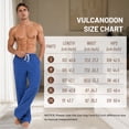 thumbnail image 4 of Vulcanodon Mens Plaid Sleep Pants, Cotton Pajama Pants with Pockets, Soft Lounge Pajama Bottoms for Men (Black-plaid, X-Large), 4 of 7