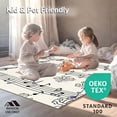 thumbnail image 4 of ODIKA 2'x3' Machine Washable Non-Slip Area Rug, Musical Notes Symphony Score Sheet Design Decorative Floor High Traffic Rug, Black, 545086, 4 of 5