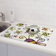 thumbnail image 3 of YFYANG Absorbent and Non-Slip Dish Drying Mat for Kitchen, Cartoon Bee Doodle Microfiber Large Drying Pad, 18 x 24 in, 3 of 9