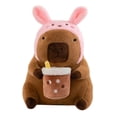thumbnail image 1 of Animal de Peluche CUTICAT Capybara 53 cm Sombrero Rosa, 1 of 8