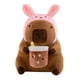 thumbnail image 1 of Peluche de carpincho, decoración de carpincho, animal de peluche coleccionable Sombrero rosa, 1 of 9