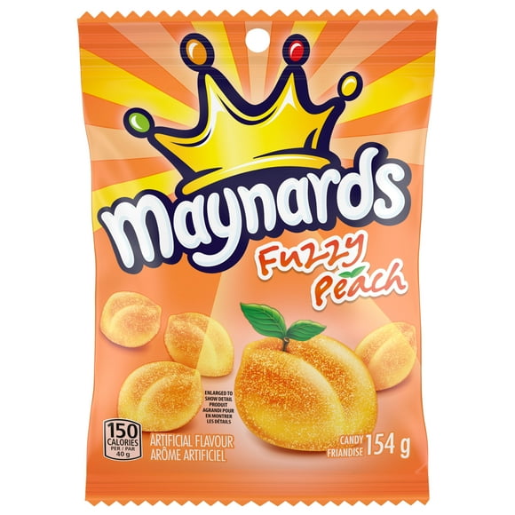 Maynards, Fuzzy Peach Candy, Gummy Candy, 154 g