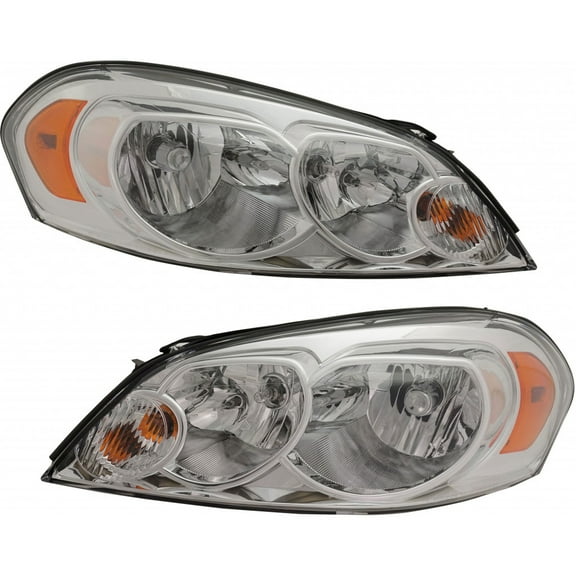 CarLights360: For 2006-2012 Chevy Impala Headlight Assembly Driver and Passenger Side CAPA Certified w/ Bulbs-Replaces GM2502261 GM2503261