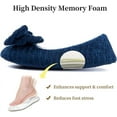 thumbnail image 2 of ULTRAIDEAS Women's Lightweight Bow-knot Ballerina Slippers House shoes, 2 of 5