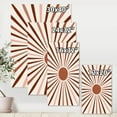 thumbnail image 4 of Designart ' Radiant Geometric Sun ' Modern Canvas Wall Art Print, 4 of 4