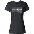 thumbnail image 3 of Inktastic He is Risen Mirror Words Women's T-Shirt, 3 of 5