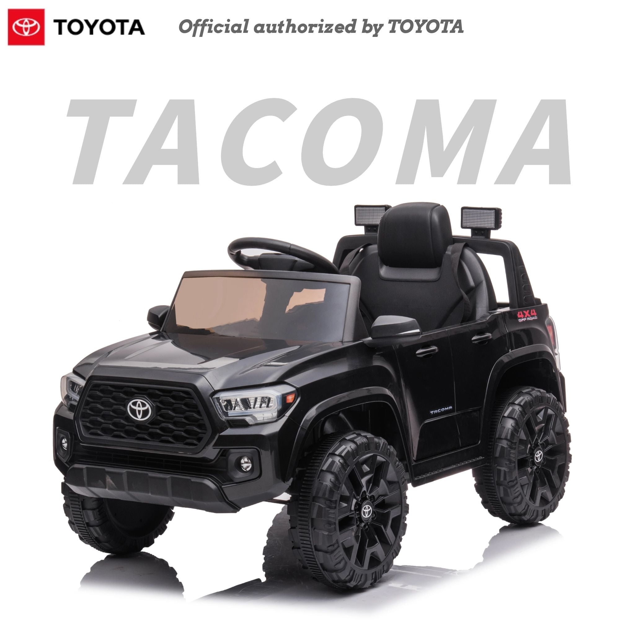 CIPACHO Licensed Toyota Tacoma Ride On Car, 12V Battery Powered Electric Kids Car Toys for Boys Girls, Black CIPACHO Licensed Toyota Tacoma Ride On Car, 12V Battery Powered Electric Kids Car Toys for Boys Girls, Black