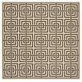thumbnail image 2 of Safavieh Linden Derbhile Geometric Indoor/Outdoor Area Rug, Creme/Brown, 6'7" x 6'7" Square, 2 of 11