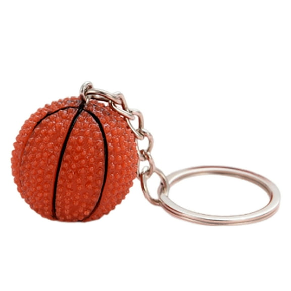 BRIGHTFUFU Keychain For Backpack Basketball Keychains In Multi Colors Resin Material Sports Themed 1Set
